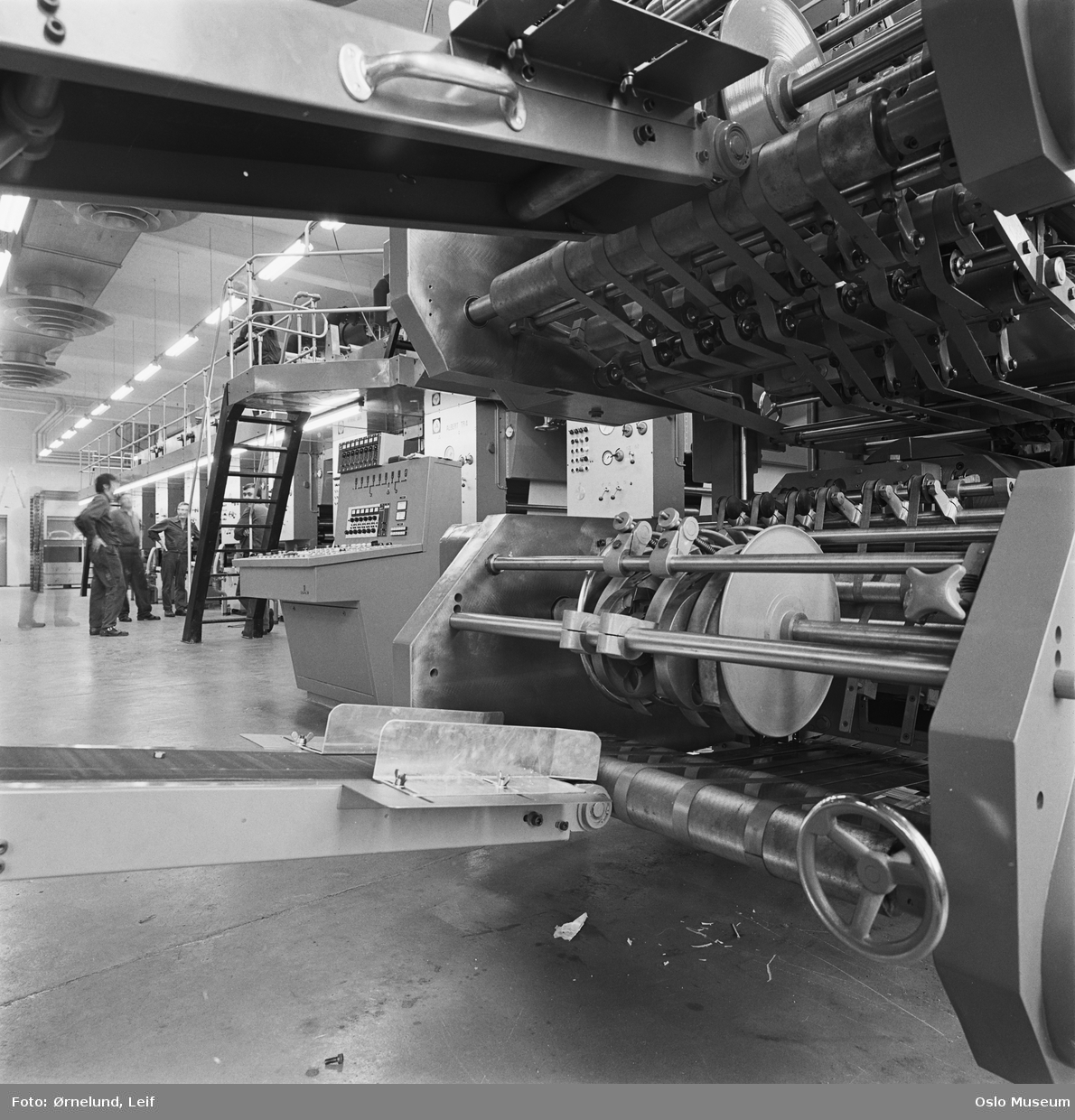 Illustrasjonsfoto fra ukebladtrykkeri (Hjemmet).  Foto: Leif Ørnelund