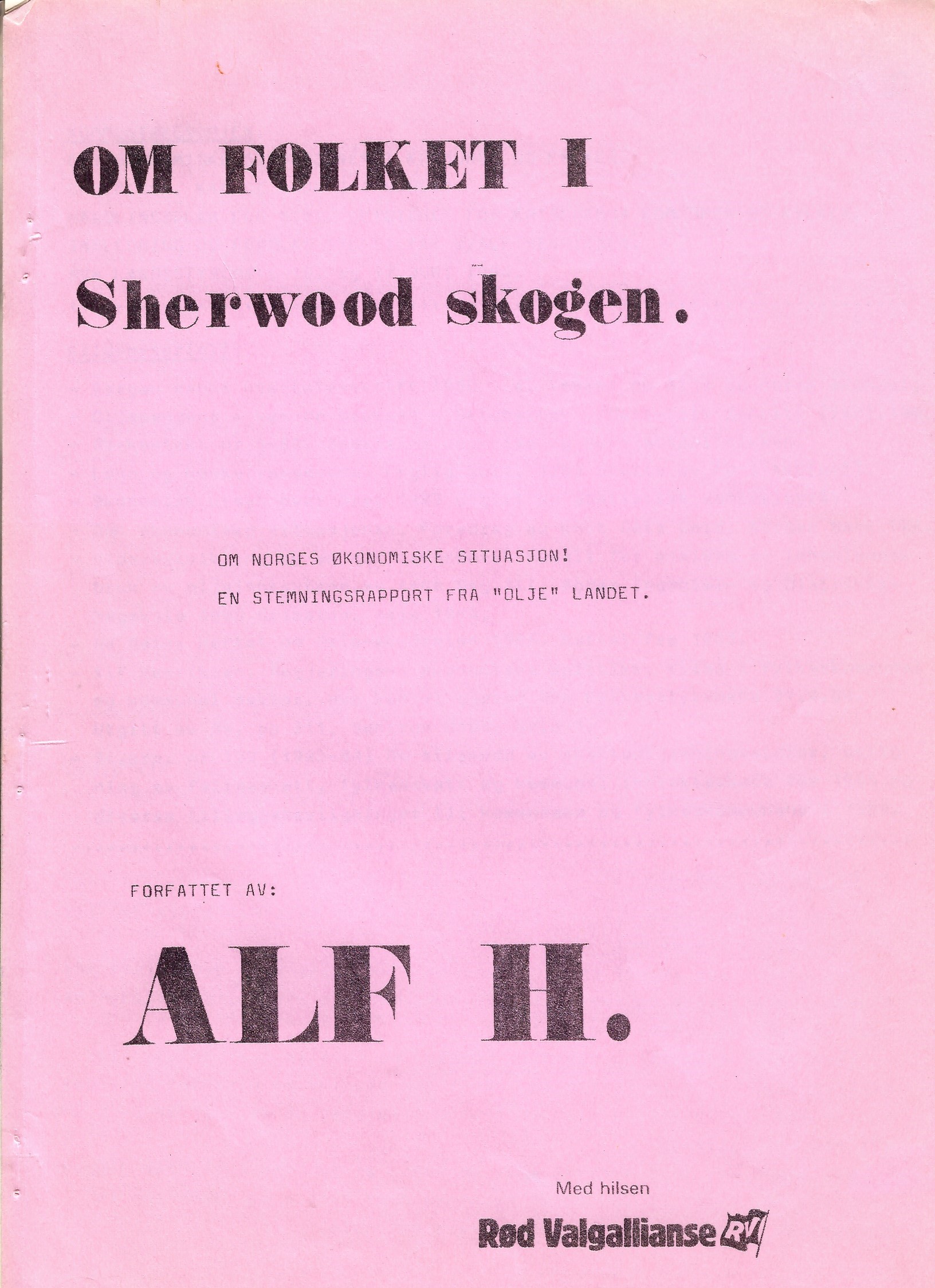 Om folket i Sherwoodskogen