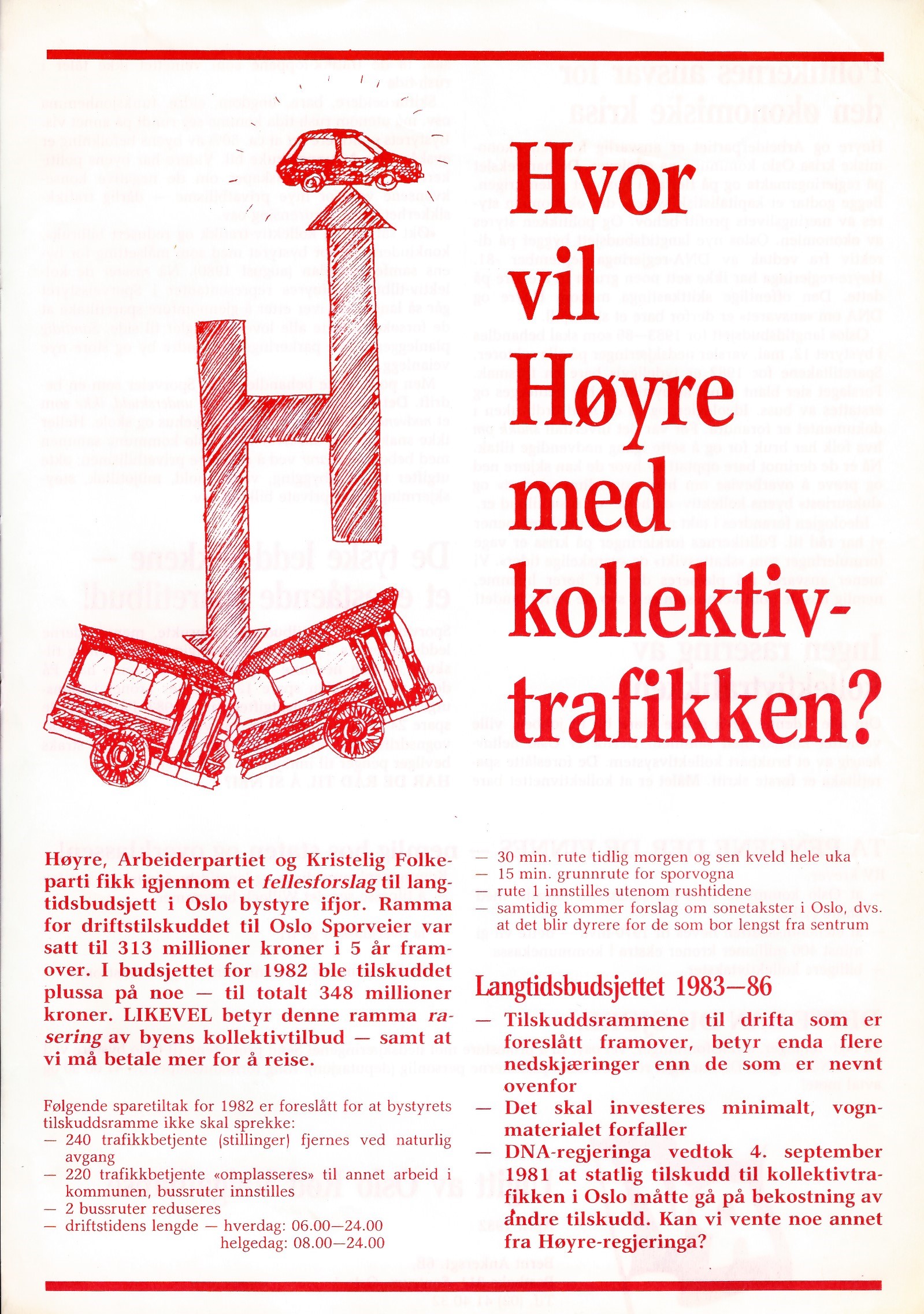 Hvor vil Høyre med kollektivtrafikken?