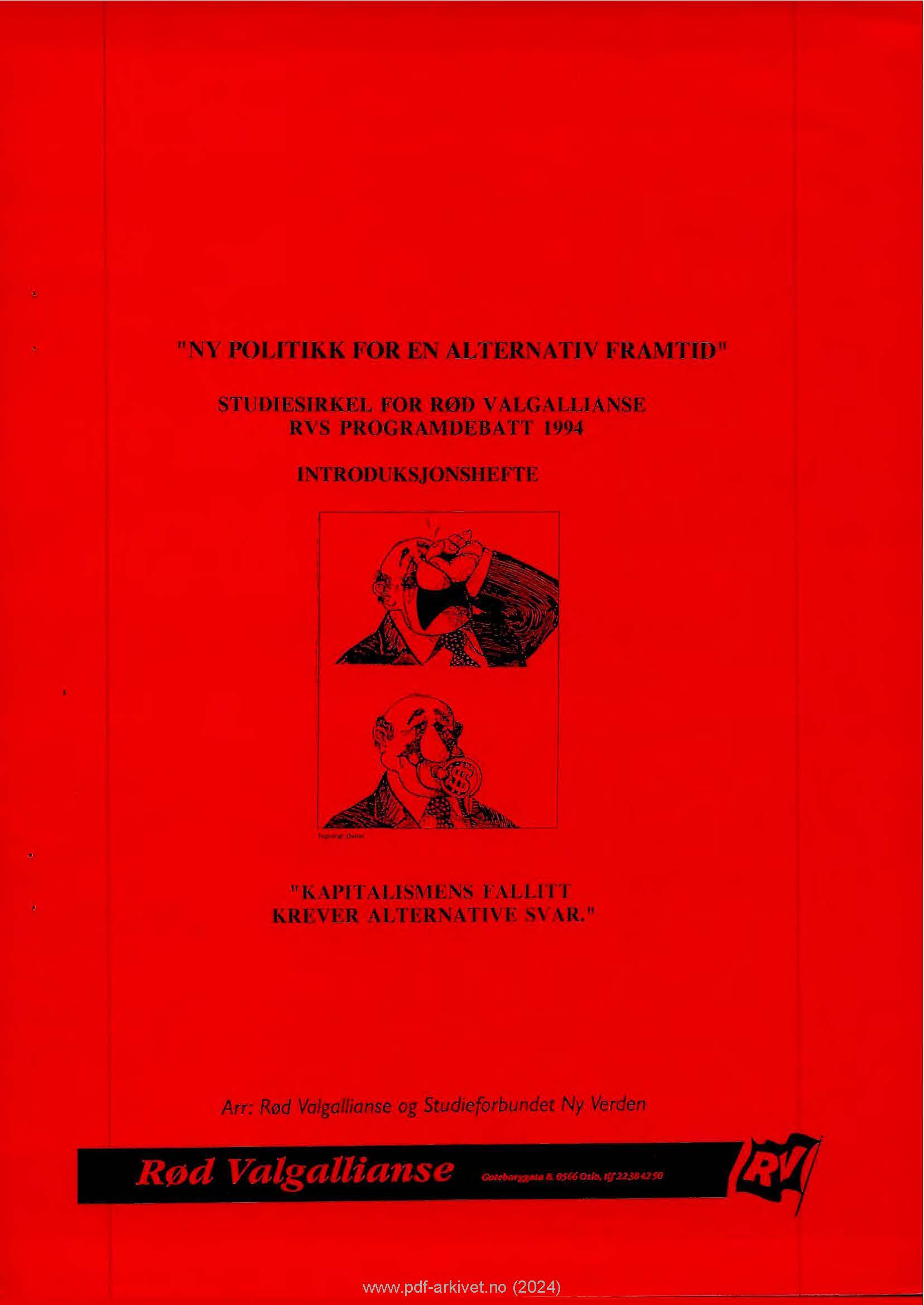 Ny politikk for en alternativ framtid (studiesirkel)