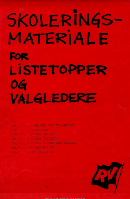 Skoleringsmateriale for listetopper og valgledere