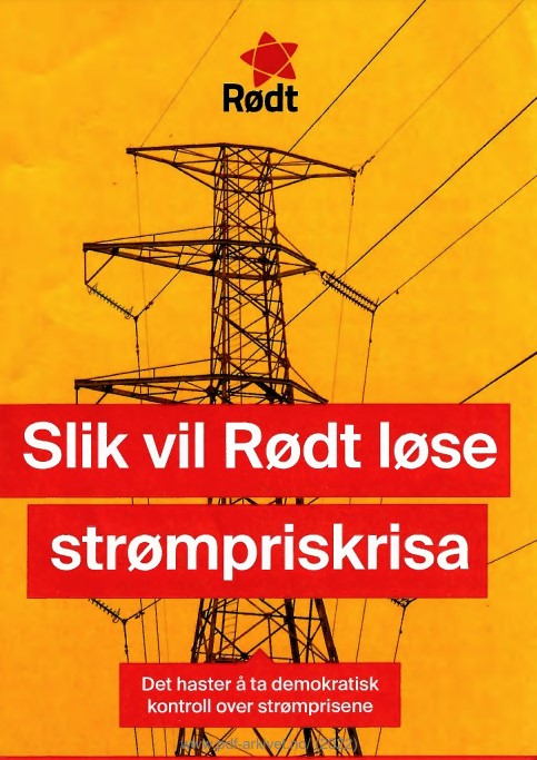 Slik vil Rødt løse strømpriskrisa