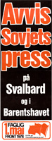 Faglig 1. mai-front 1978 - Avvis Sovjets press på Svalbard og i Barentshavet