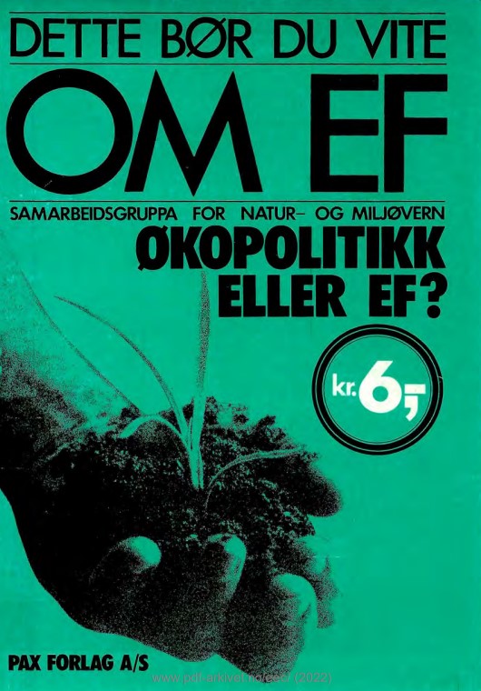 Økopolitikk eller EF?