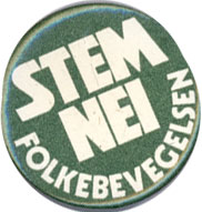 Jakkemerke "Stem nei"