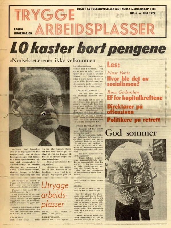 Trygge arbeidsplasser nr. 6, 1972