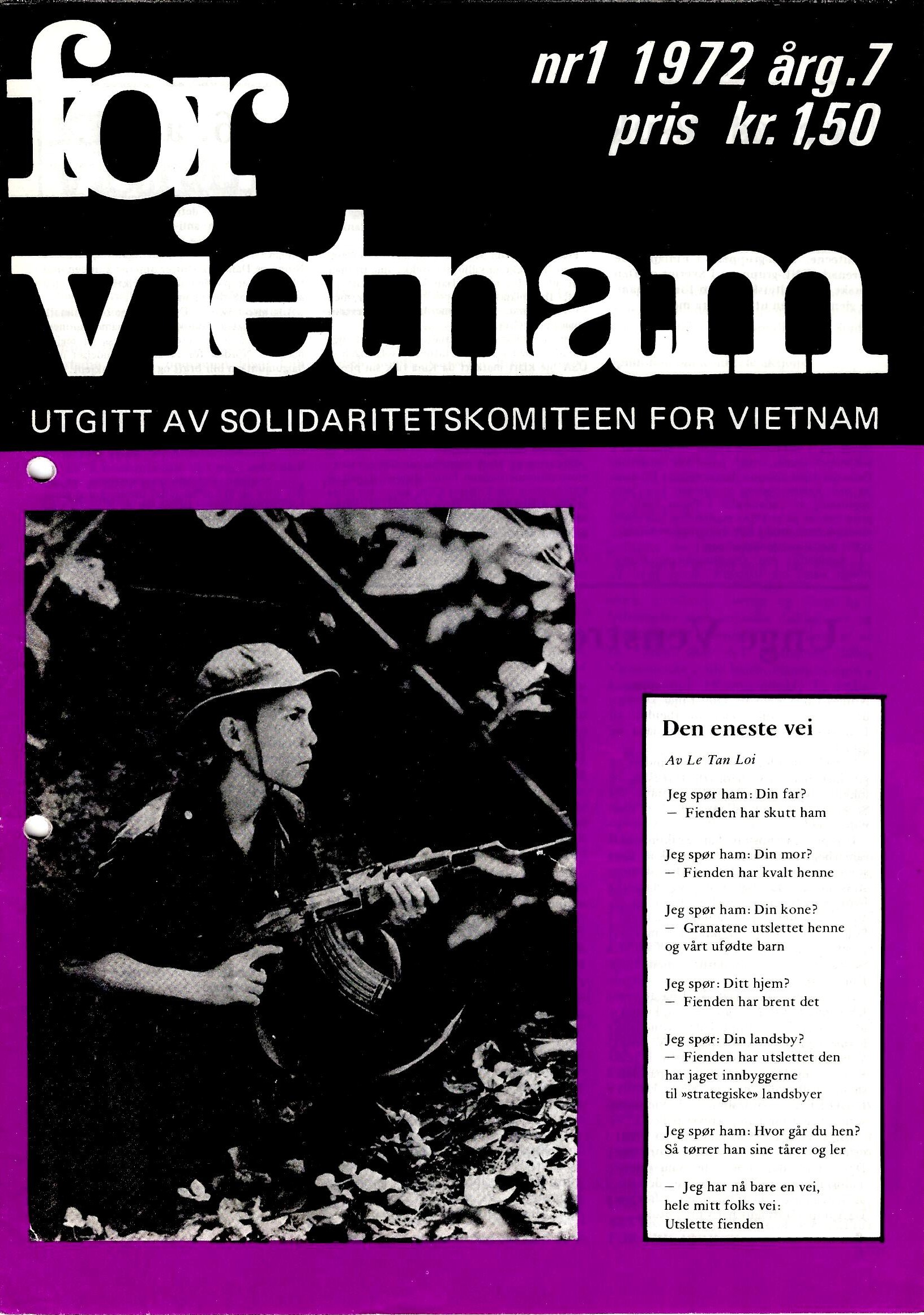For Vietnam nr. 1, 1972